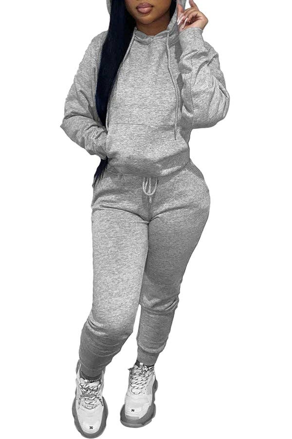 MB Fashion Wholesale - Vente Ensemble de vêtements d'intérieur – femme - Ensemble de jogging confortable et décontracté MB FASHION avec sweat à capuche 274R11