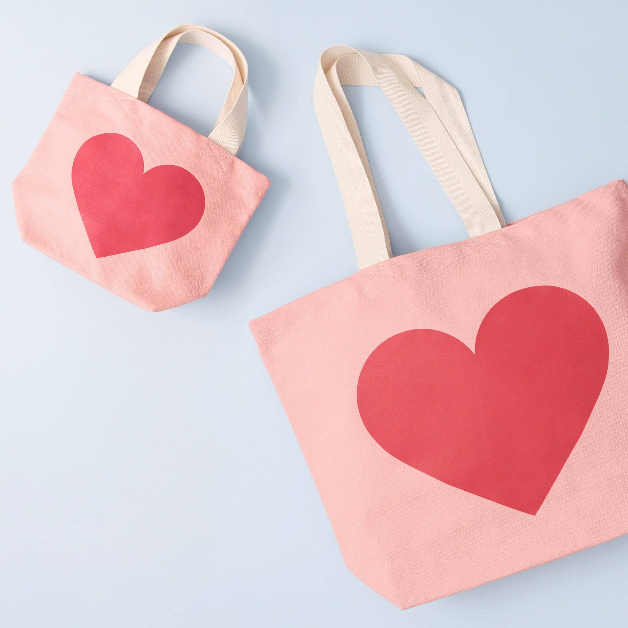 Alphabet Bags – wholesale Tote Bag – Child – Heart - Little Pink Bag3
