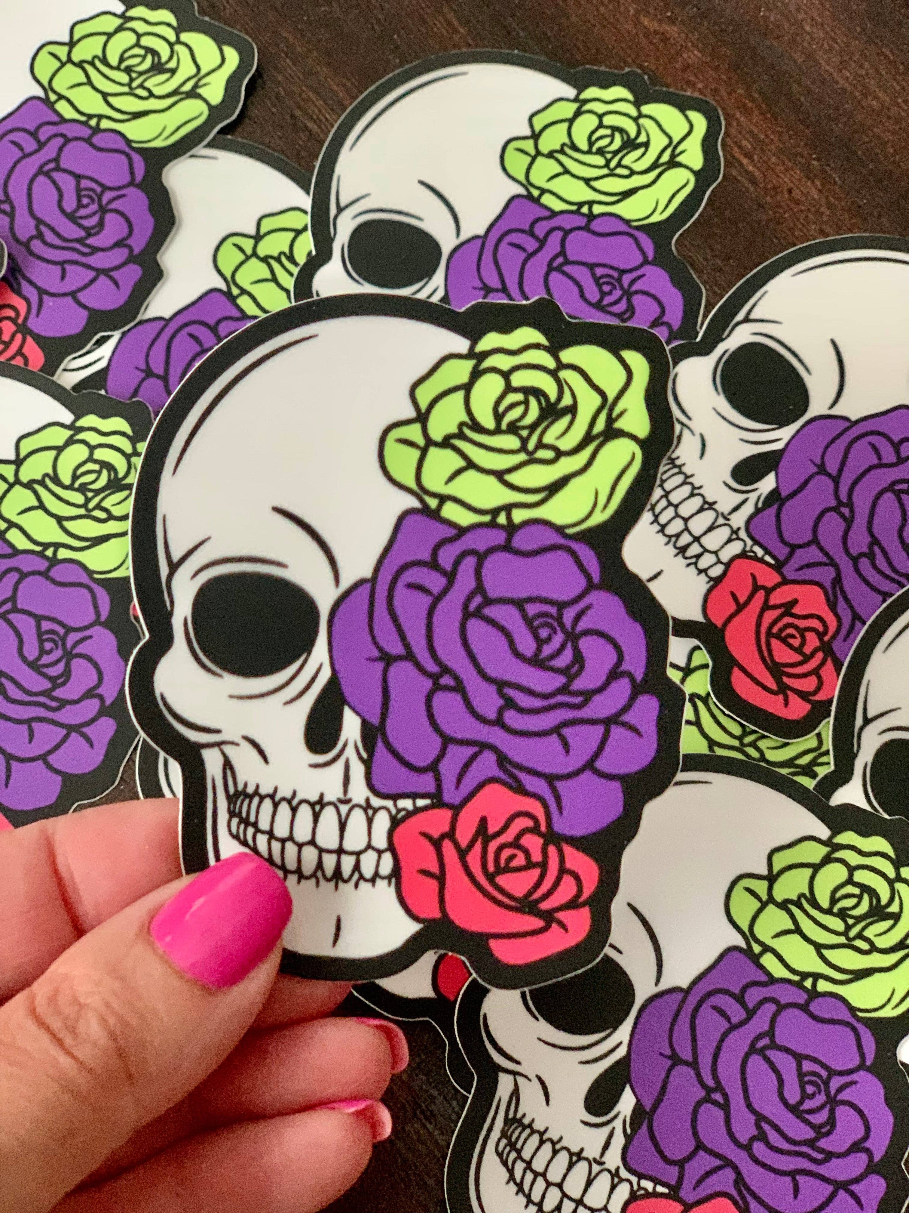 Axle Rose Co - Wholesale Sticker - A|R Skull Candy Sticker1
