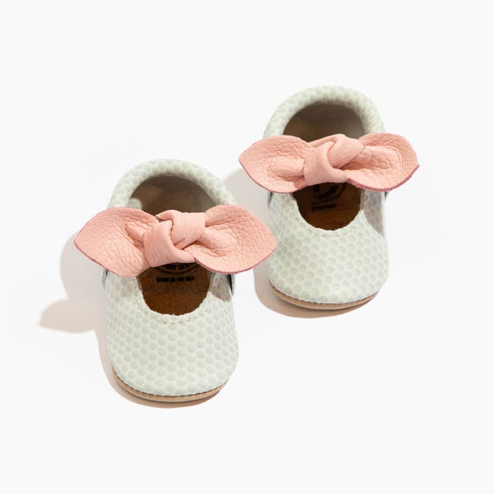Birdie Knotted Bow Baby Shoe for wholesale by Freshly Picked
