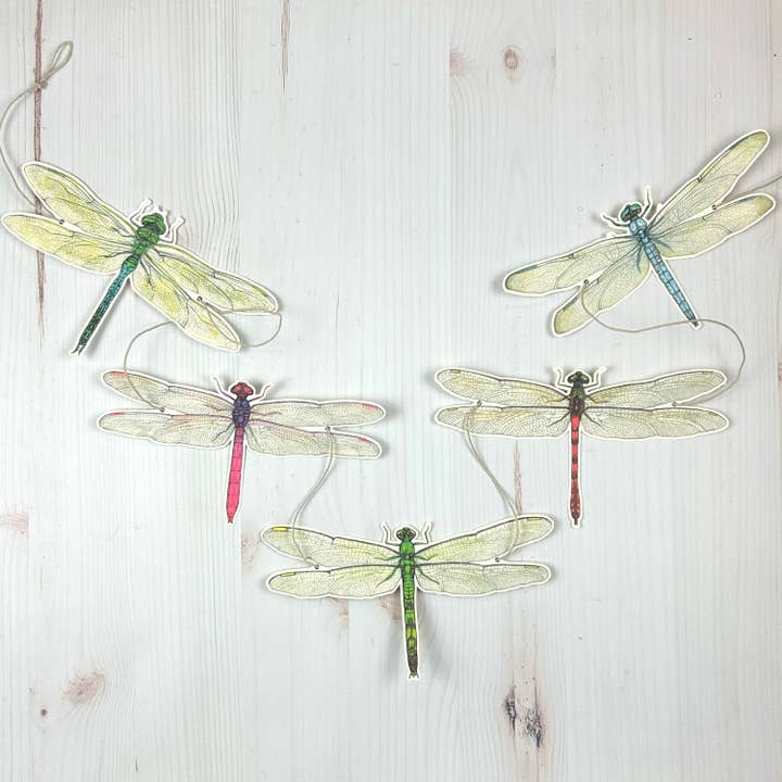 Sarah Draws Things - Wholesale Bunting/Garland - Dragonfly Illustrated Garland 1