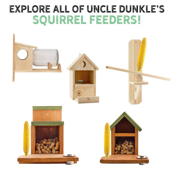 Kurated Korner - Wholesale Bird feeder - Uncle Dunkel's Backyard Squirrel Feeder (w/Gallon Glass Jar)8