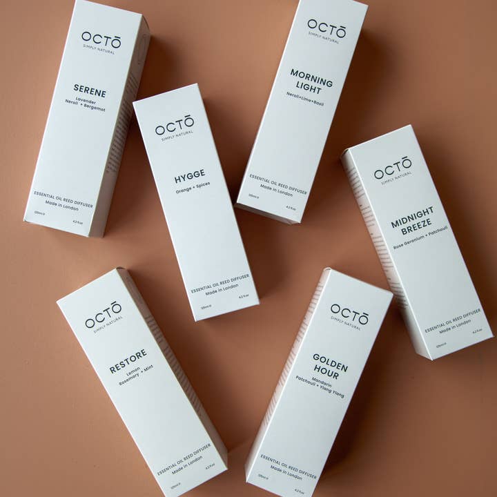 Golden Hour (Mandarin + Patchouli + Ylang Ylang) Reed Diffuser for wholesale by OCTŌ