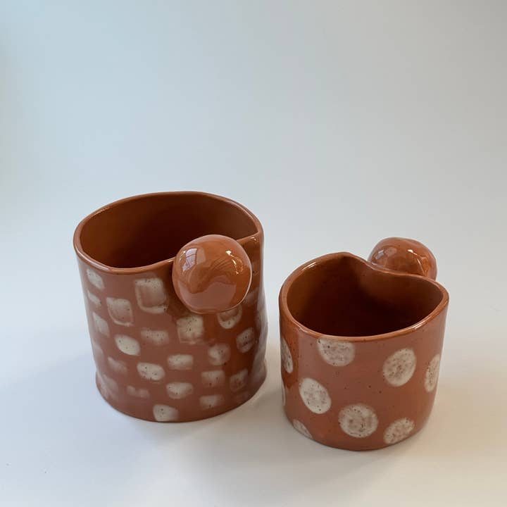 KEIKO IVONNE - Wholesale Coffee mug - Handmade Ceramic Latte + Espresso Mug Set 1