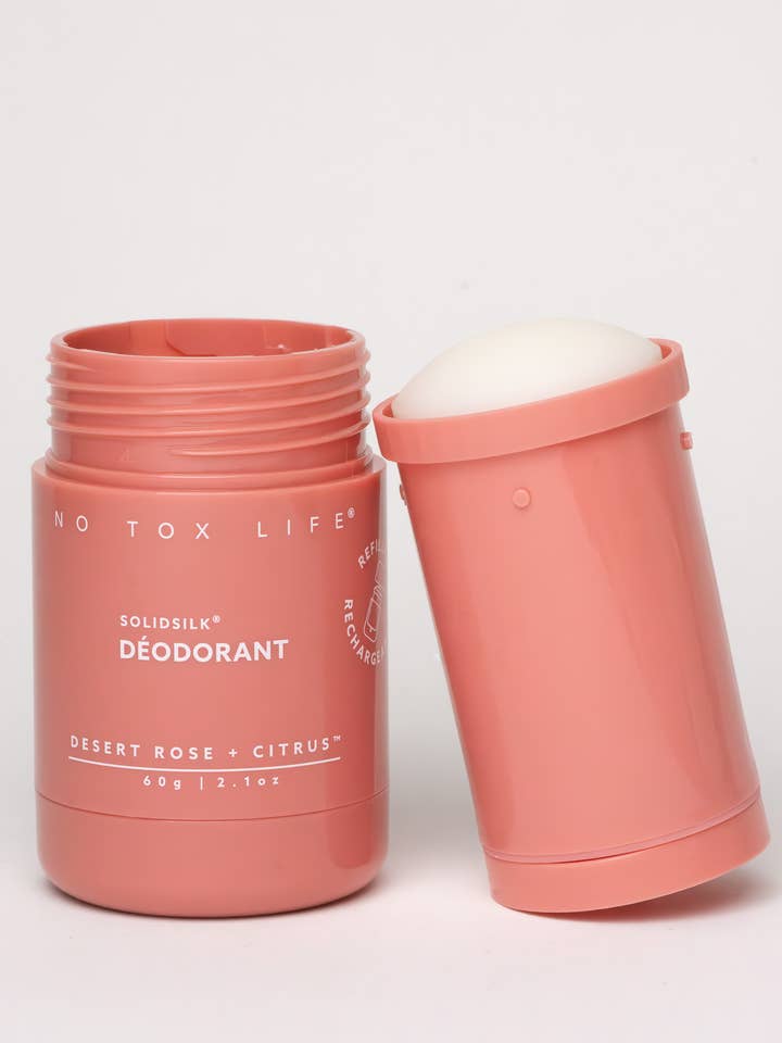 SOLIDSILK® Deodorant (Desert Rose & Citrus) Refillable TUBE - No Tox Life for wholesale by No Tox Life