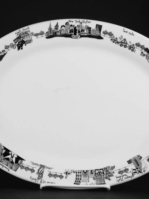 New York City Oval Platter for wholesale by The Dish