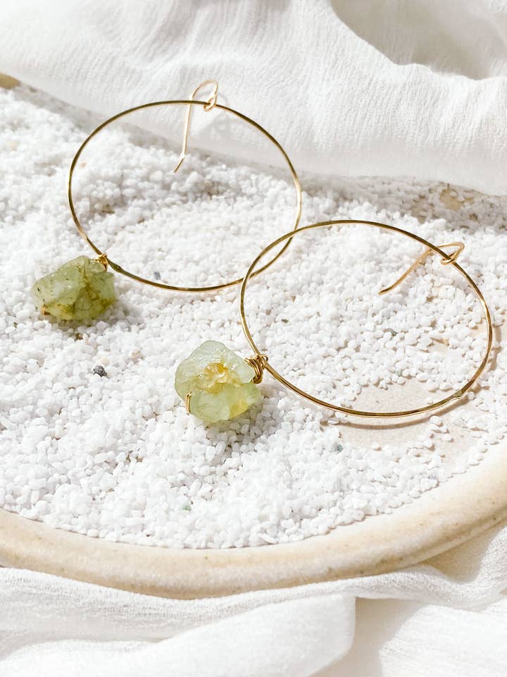 bucles aguamarina en bruto para venta al por mayor de Fiercen Designs