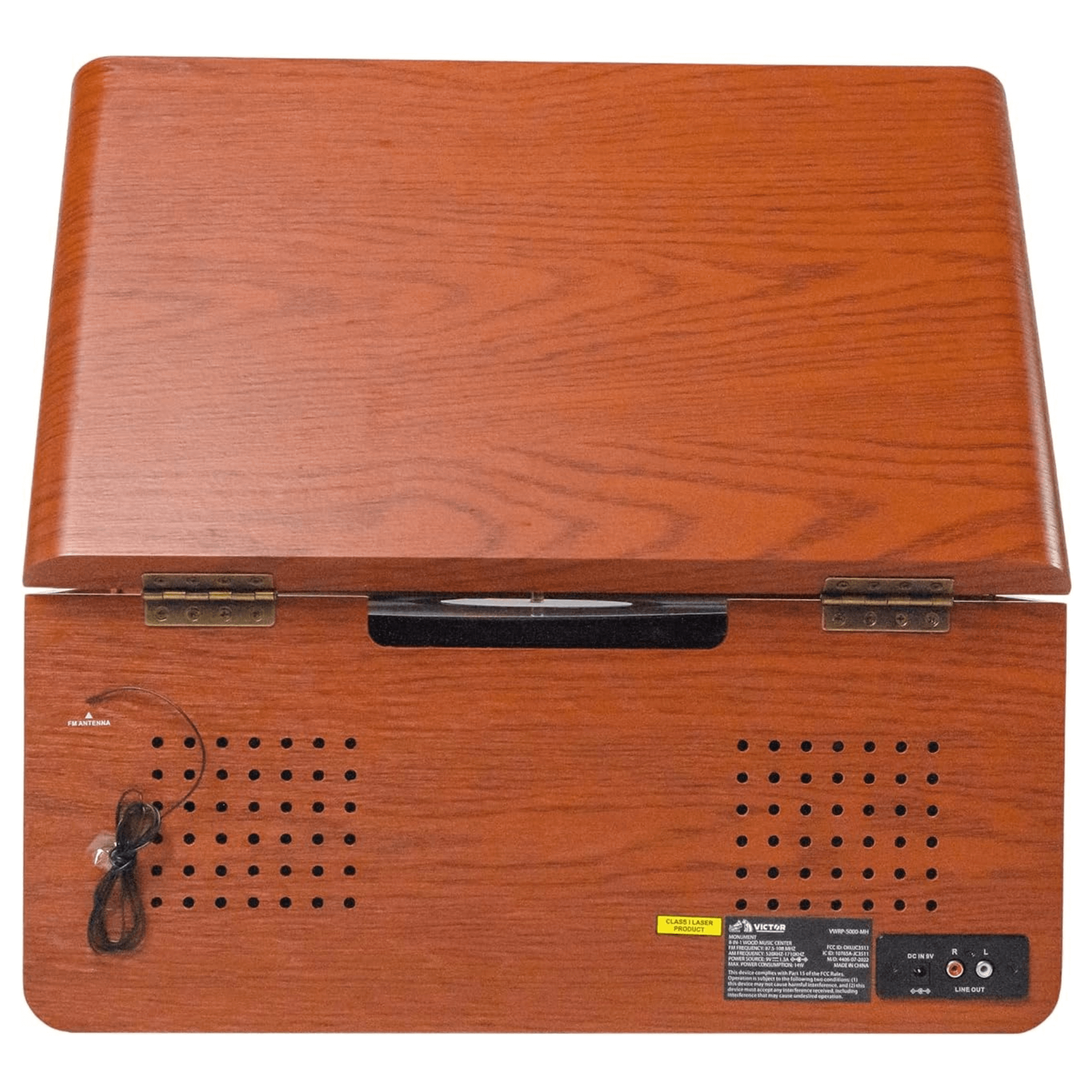 JupiterGear Home - Wholesale Speakers - Victor Monument 8-in-1 Wood Music Center w 3-Speed Turntable23