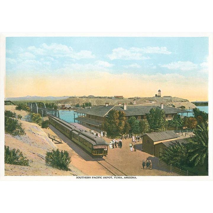 Magnet AZ-463 Southern Pacific Depot, Yuma for wholesale by Found Image Press