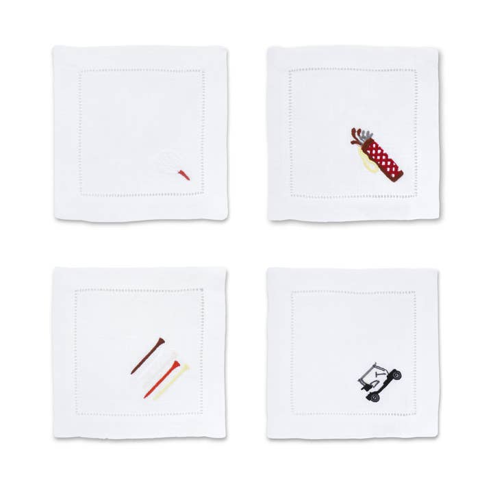 Serviettes de cocktail de golf (4) pour la vente par Chefanie