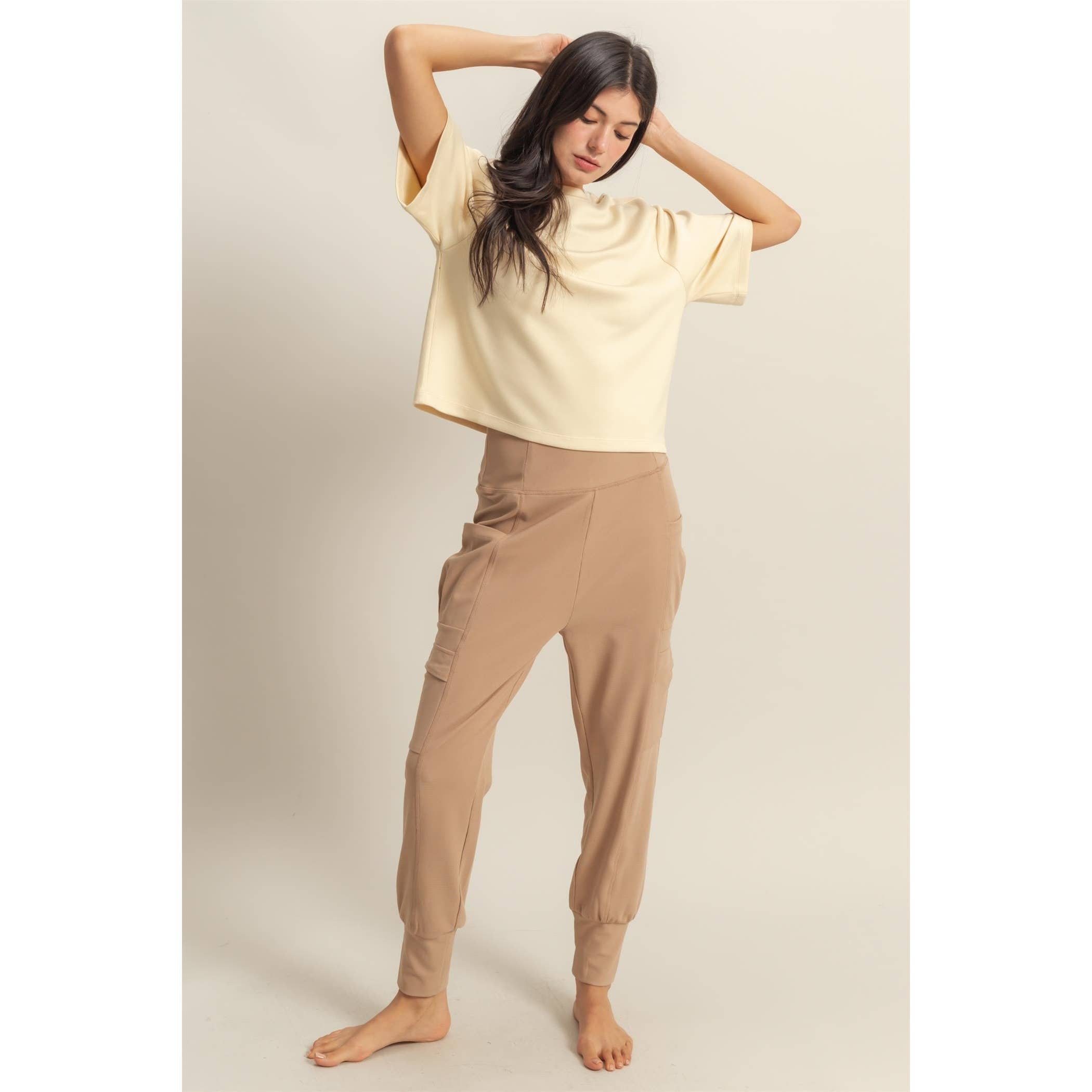 HYFVE - Wholesale Shirt - Women's - Double Knit Drop Shoulder Everyday Basic Top13