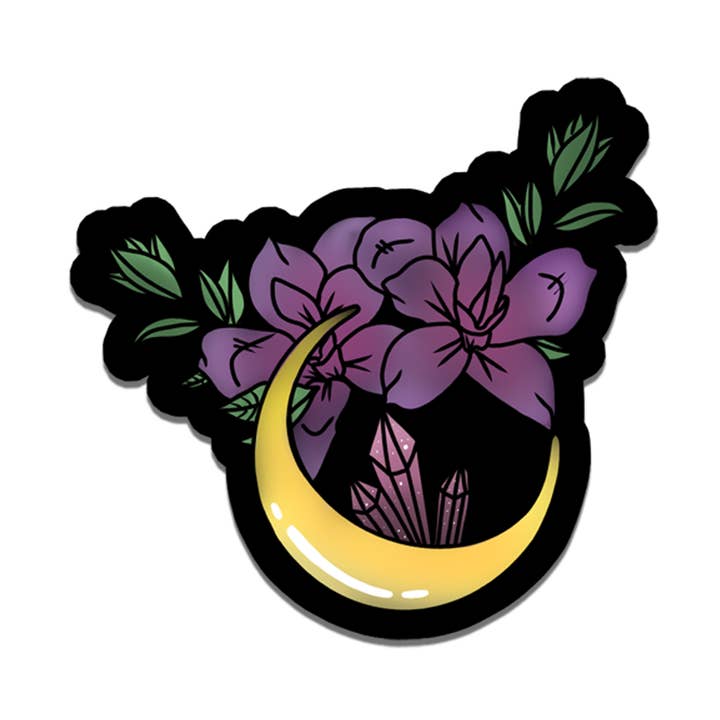 Rebel and Siren Stickers – wholesale Klistermärke – Månen | Blomma | Natur | Häxa | Vattentät klistermärke | 2.5"0