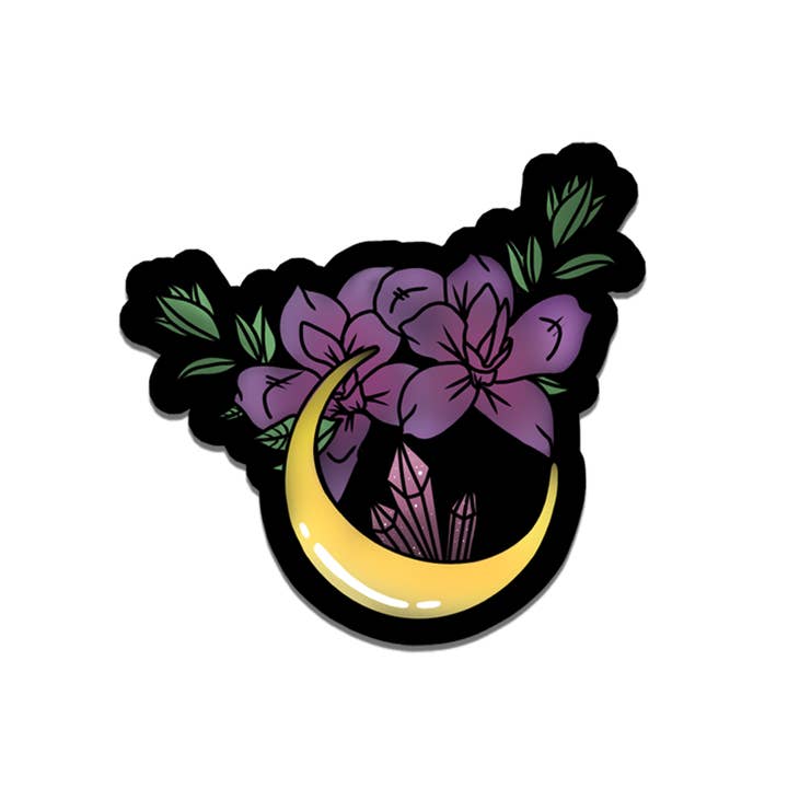 Rebel and Siren - Wholesale Sticker - Moon | Flower | Nature | Witch | Waterproof Sticker | 2.5"