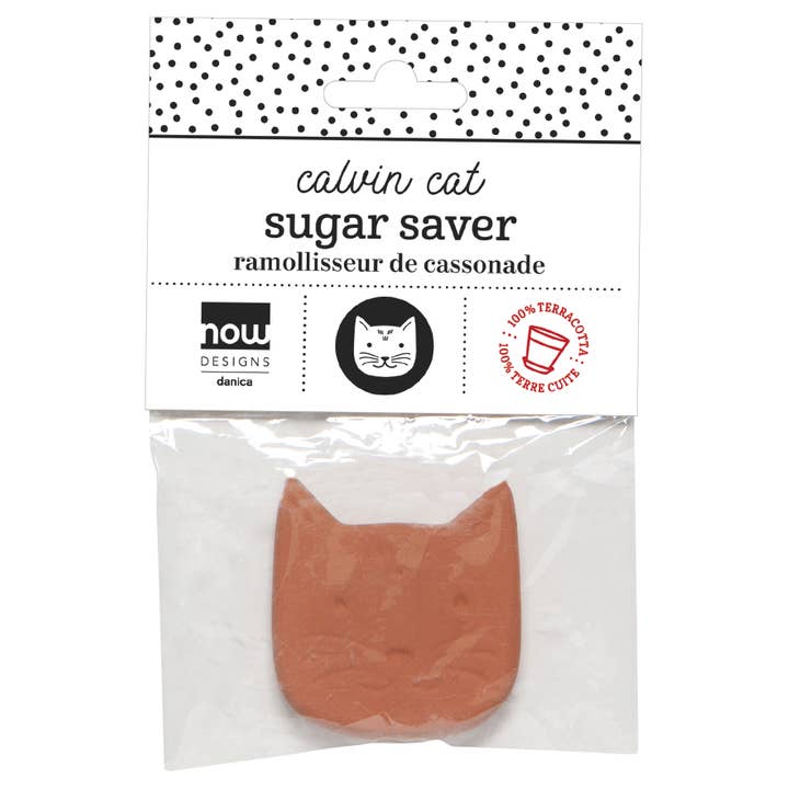 Now Designs by Danica - Wholesale Kitchen Tool/Gadget - Calvin Cat Terracotta Sugar Saver3