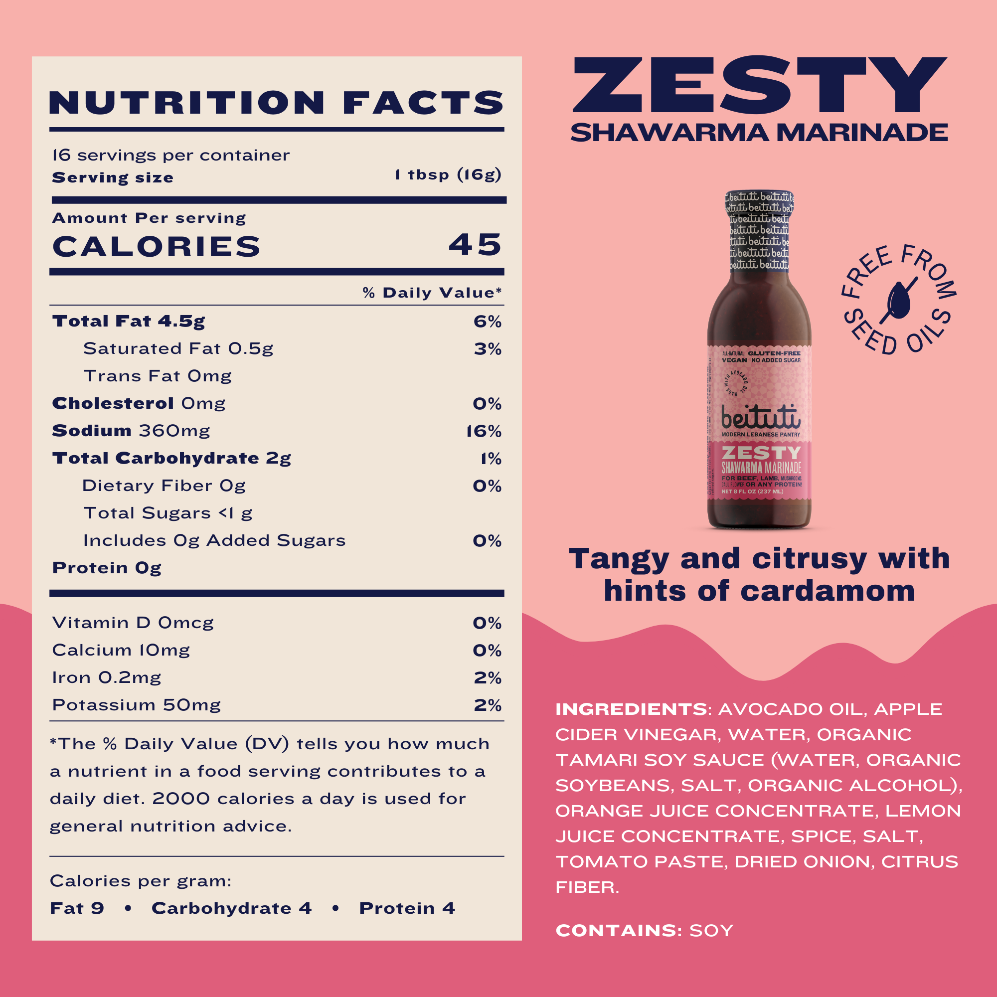 beituti - Wholesale Marinade - Zesty Shawarma Marinade, made with Avocado Oil5