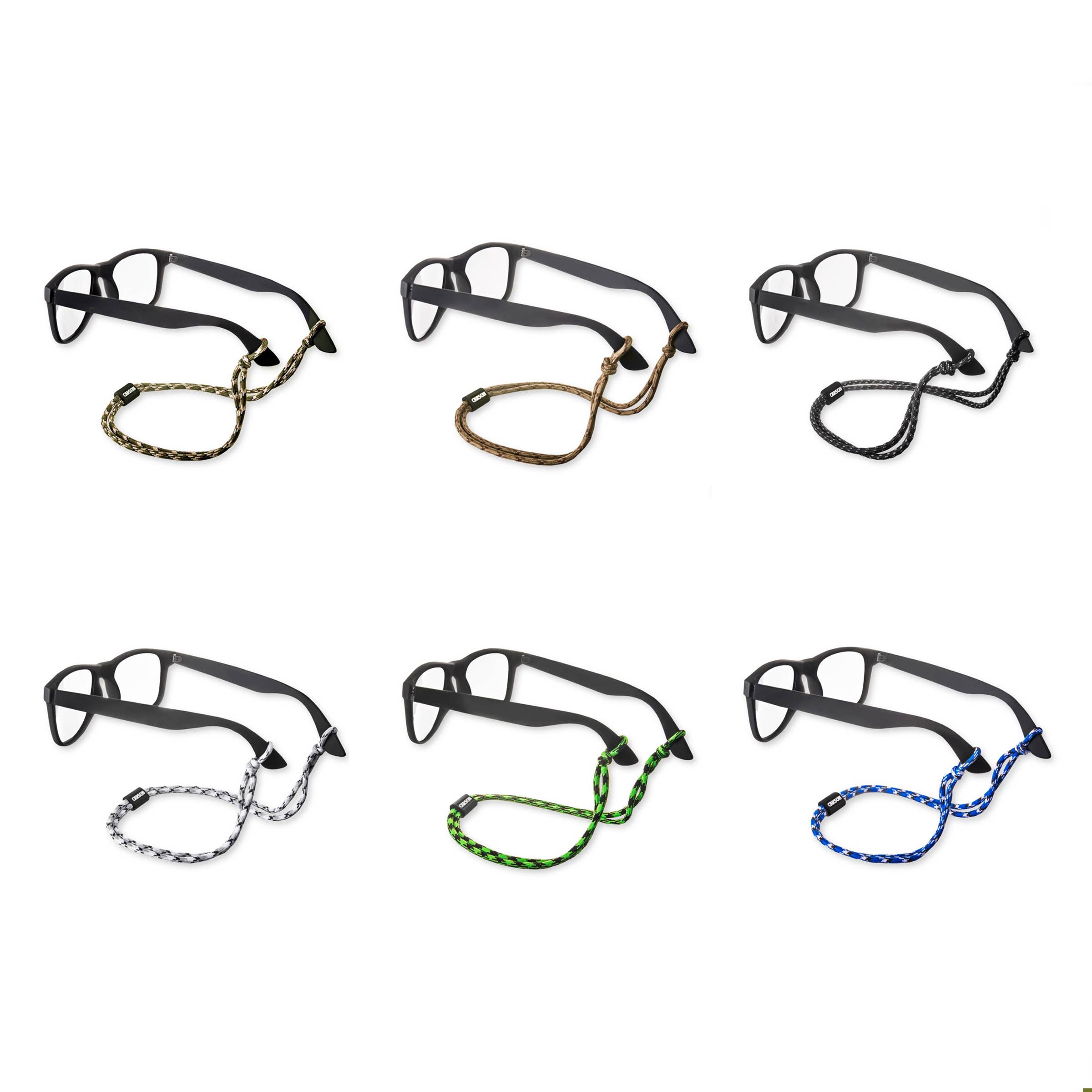 Carson - Wholesale Sunglasses/Eyeglasses Strap - Unisex - Paracord Eyewear Retainer, Assorted Pack with Braided Design1