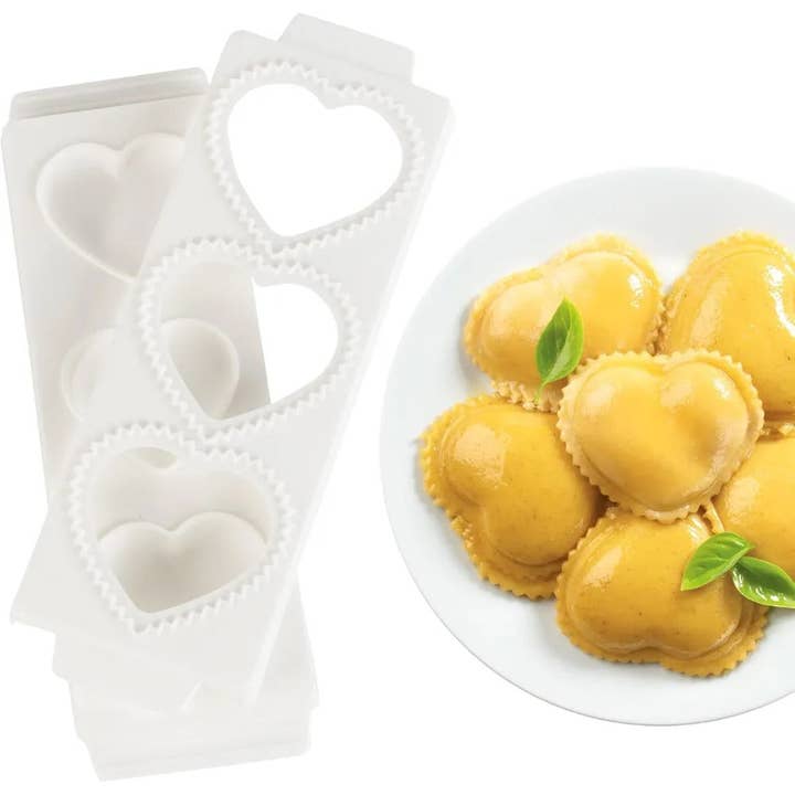 CucinaPro 3" Heart Shaped Ravioli Mold - Makes 3 for wholesale by CucinaPro