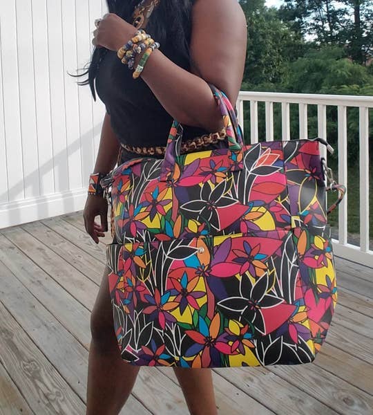 AMMA JO - Wholesale Tote Bag - Women's - La Fleur Tote Satchel2