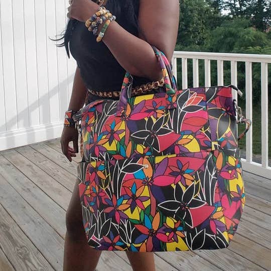 AMMA JO - Wholesale Tote Bag - Women's - La Fleur Tote Satchel2