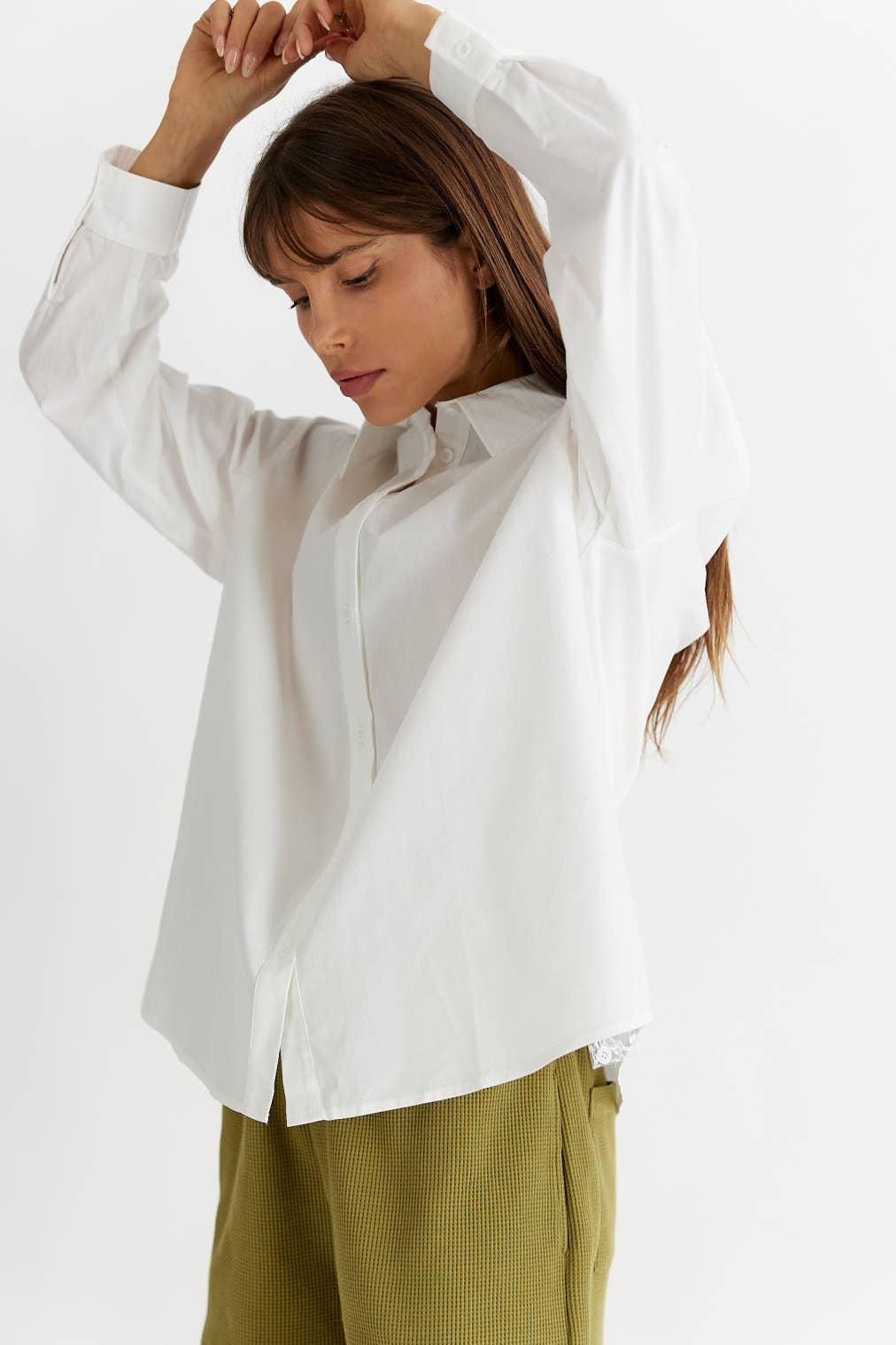 MOD REF - Wholesale Button Down Shirt - Women's - The Ema Top | Collared Button-Down Top34