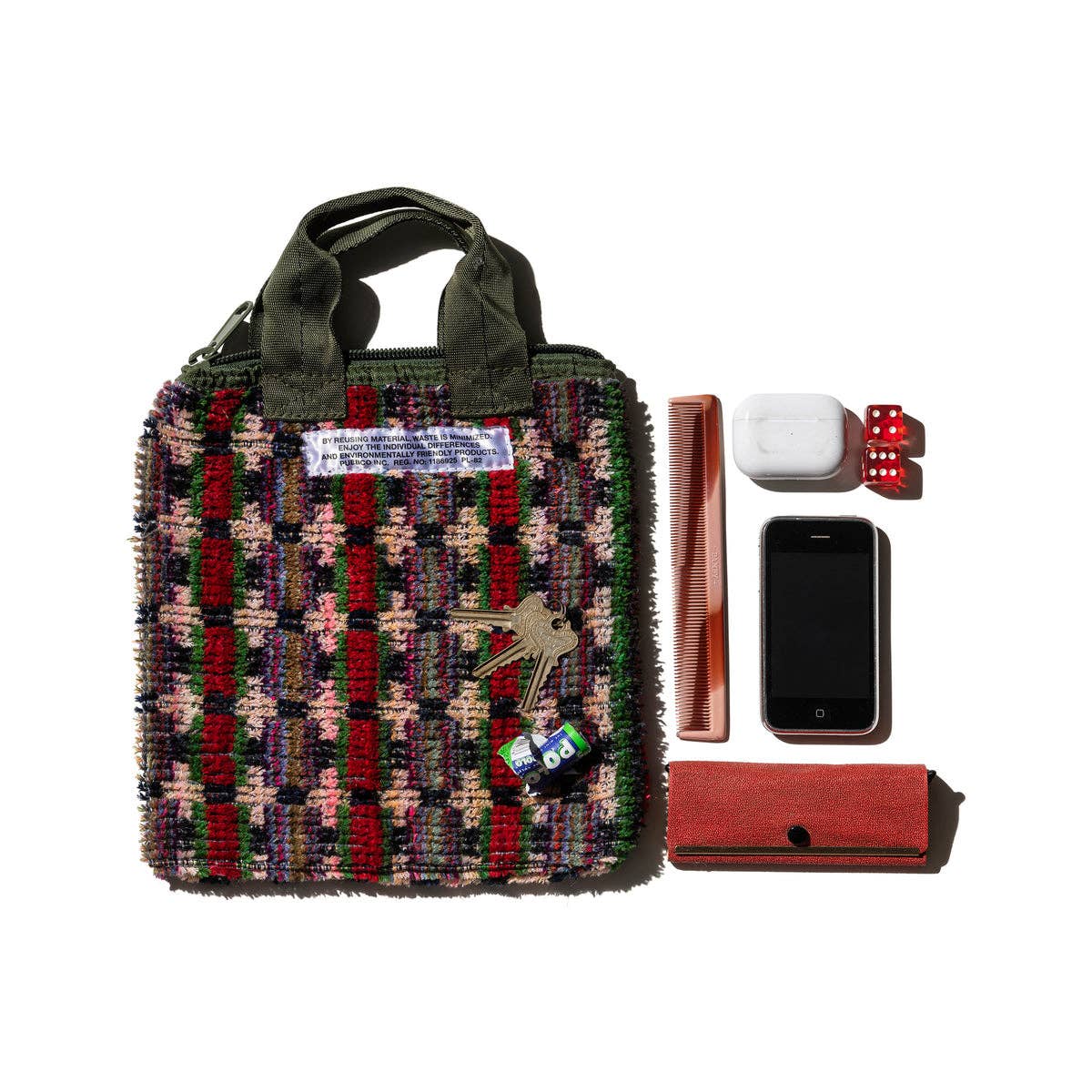 Puebco - Wholesale Tote Bag - Women's - TRUCK SEAT FABRIC SMALL TOTE31