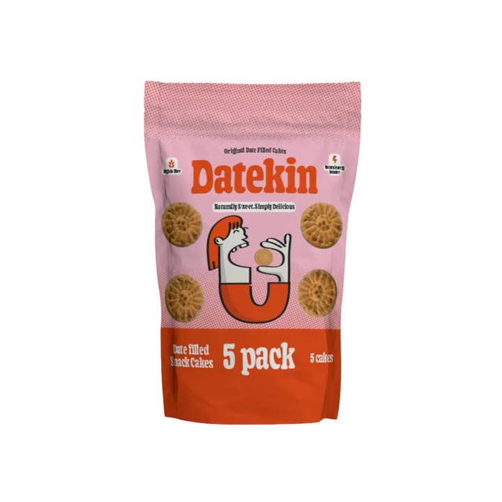 Datekin Date Filled Snacking Cakes 5 Pack for wholesale by Lama Trading Company LTD
