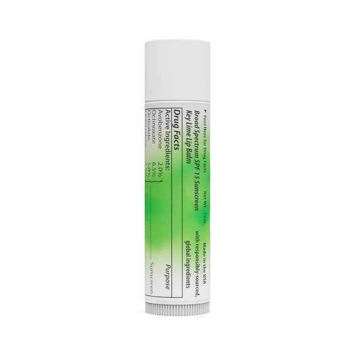 Florida Glow - Wholesale Lip Balm - SPF 15 Key Lime Lip Balm2