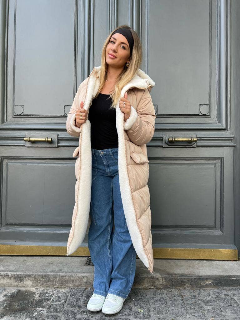 KZELL PARIS - Wholesale Puffer Jacket - Women's - REVERSIBLE LONG PUFFER JACKET12