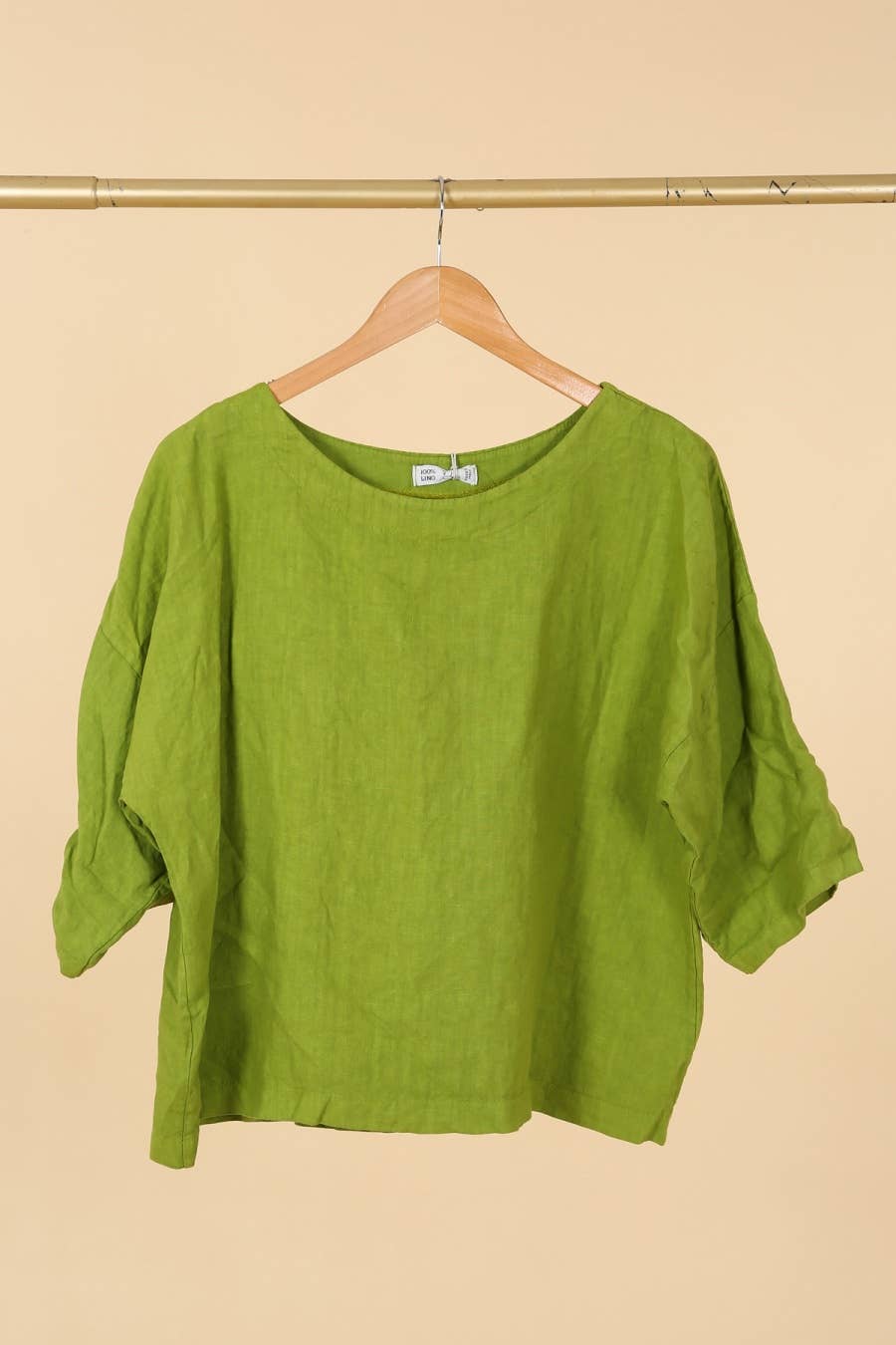 la maison des fibres naturelles - Wholesale Blouse - Women's - Round neck linen top 659005 100% linen26