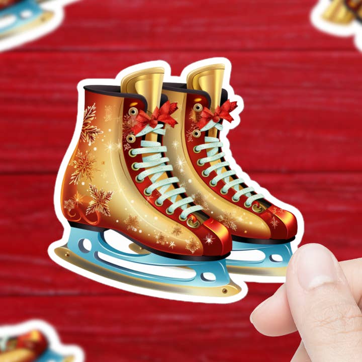 Julskridskor klistermärke för wholesale av Mystical Clarity