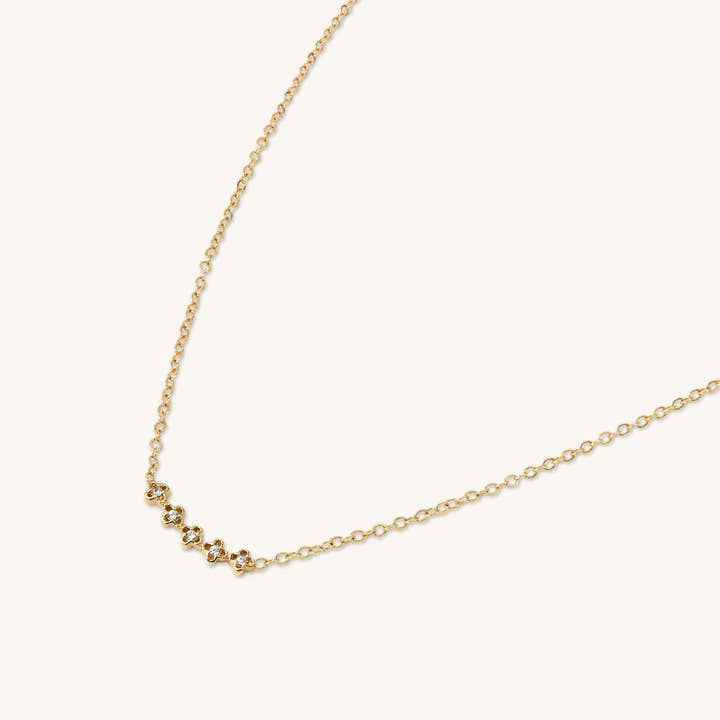 Safia 5 Crystal Necklace for wholesale by Kariboobijoux