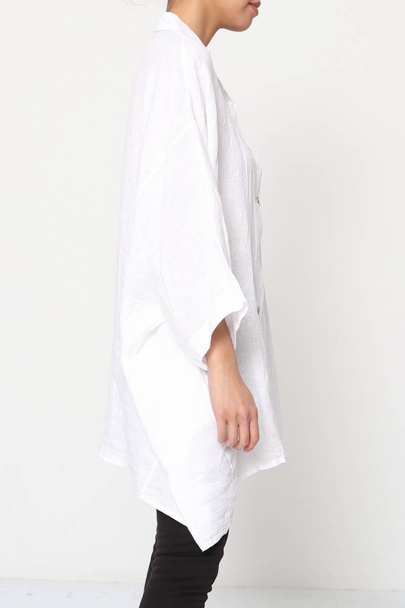 LÉA & LUC - Wholesale Button Down Shirt - Women's - 100% Linen Shirt REF. 285879