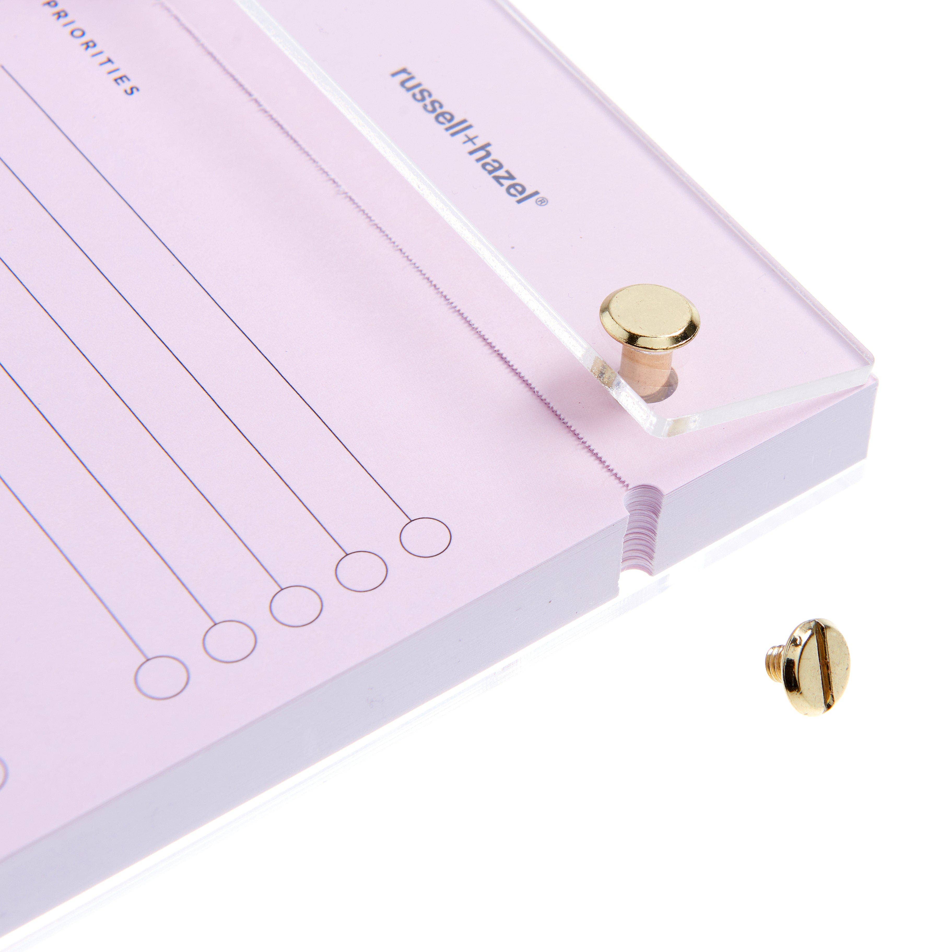 russell+hazel - Wholesale Notepad - Acrylic Listpad - Blush3