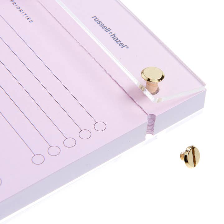 russell+hazel - Wholesale Notepad - Acrylic Listpad - Blush3