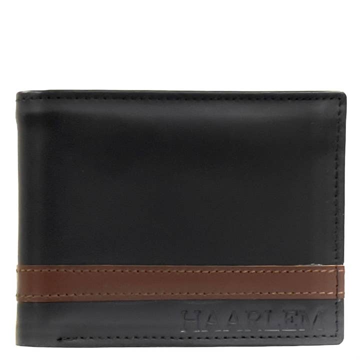 HAARLEM - Wholesale Wallet - Men’s - HAARLEM Men KUZE 22351 Leather Wallet Black2