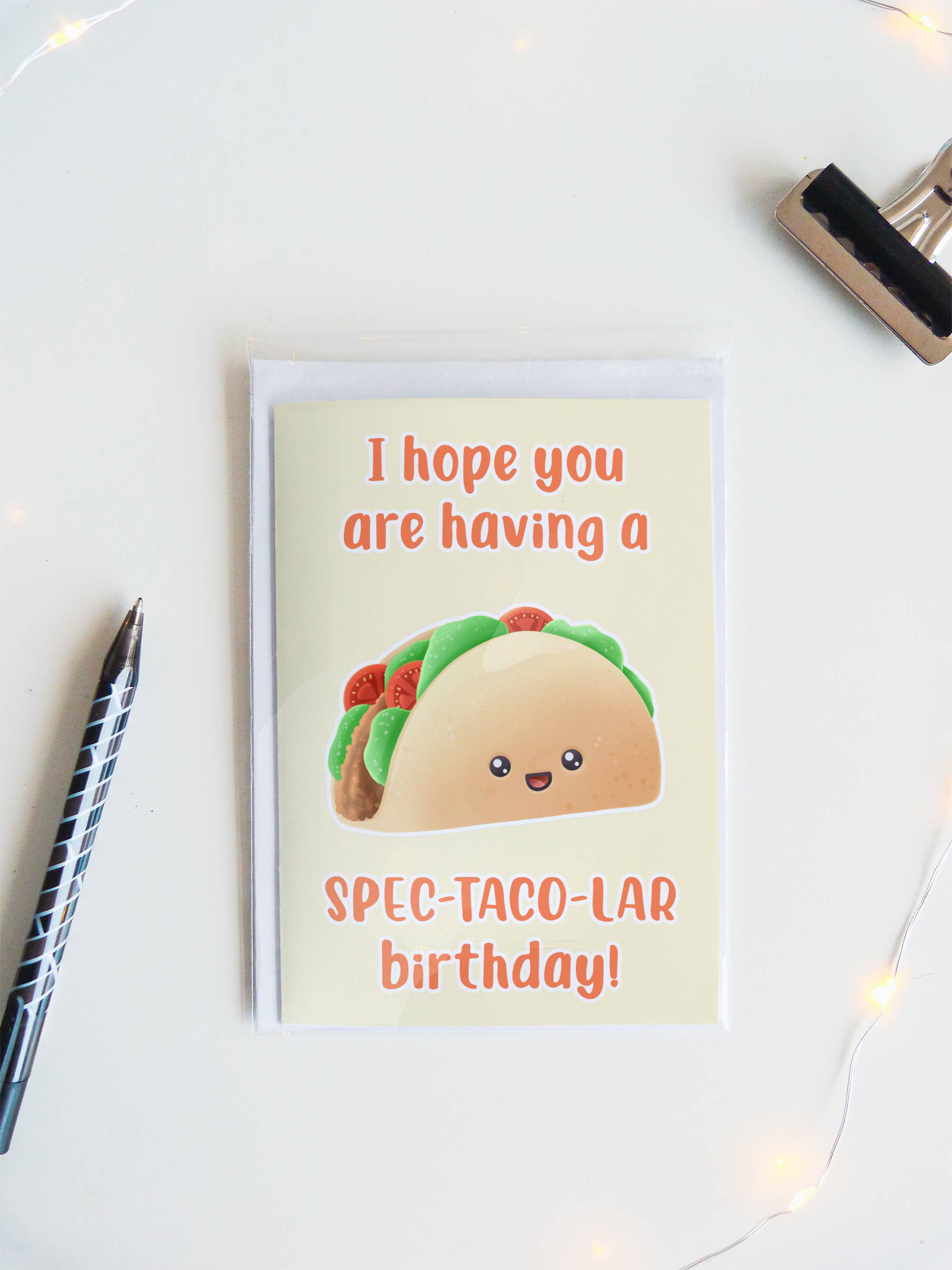 Join The Creative Side - Vente Cartes d'anniversaire - Carte taco, cartes d'anniversaire amusantes, carte de voeux, carte de jeu de mots,