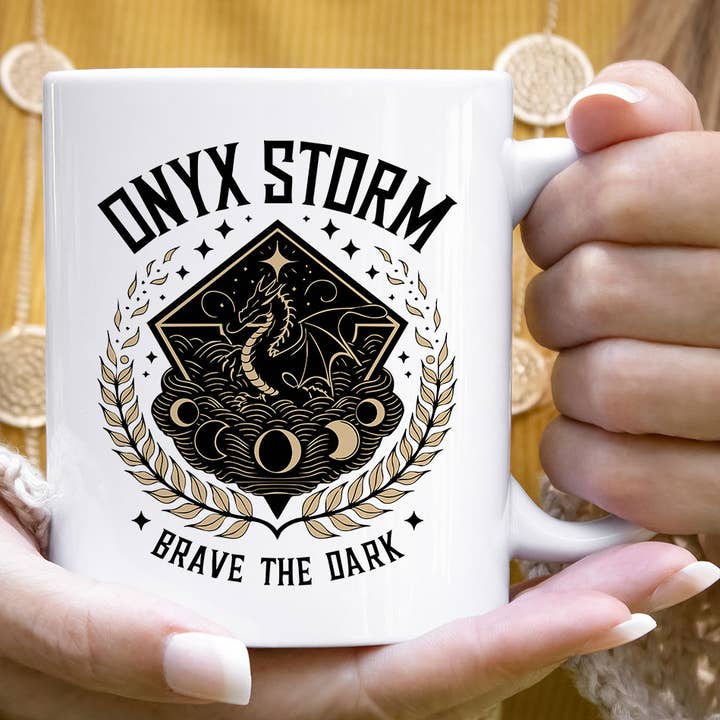 Onyx Storm - Fourth Wing Book Inspired Coffee Mug for wholesale by House Of Rodan