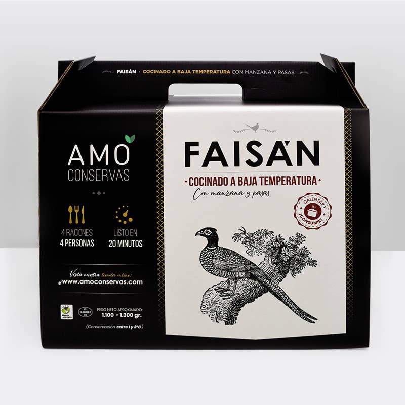AMO CONSERVAS - Wholesale Shelf Stable Prepared Meal - LOW TEMPERATURE PHEASANT1
