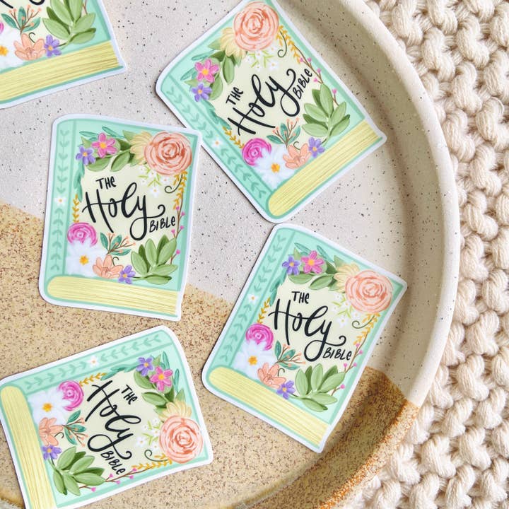 Makerie Day - Wholesale Sticker - Holy Bible Floral Sticker