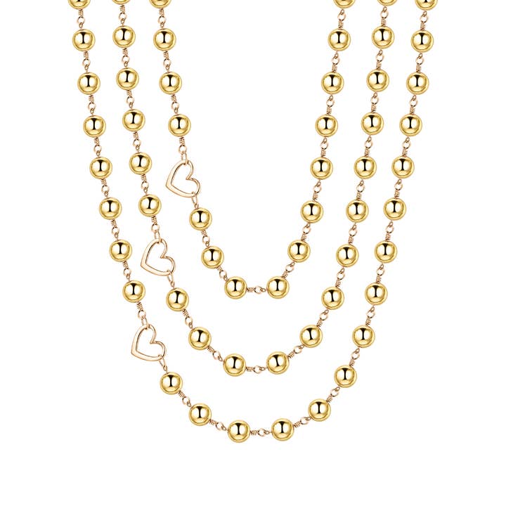 Collana con Perline di Ematite Dorata con Chiusura Magnetica per la vendita all'ingrosso da parte di Rejected Hearts Club