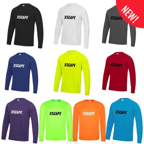 X5CAPE Core Longsleeve Logo Mountain Bike Jersey for wholesale by X5CAPE