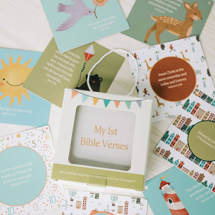 Tiny Theologians - Venta al por mayor Tarjetas de aprendizaje - Niños y bebés - Mis Primeros Versículos de la Biblia32