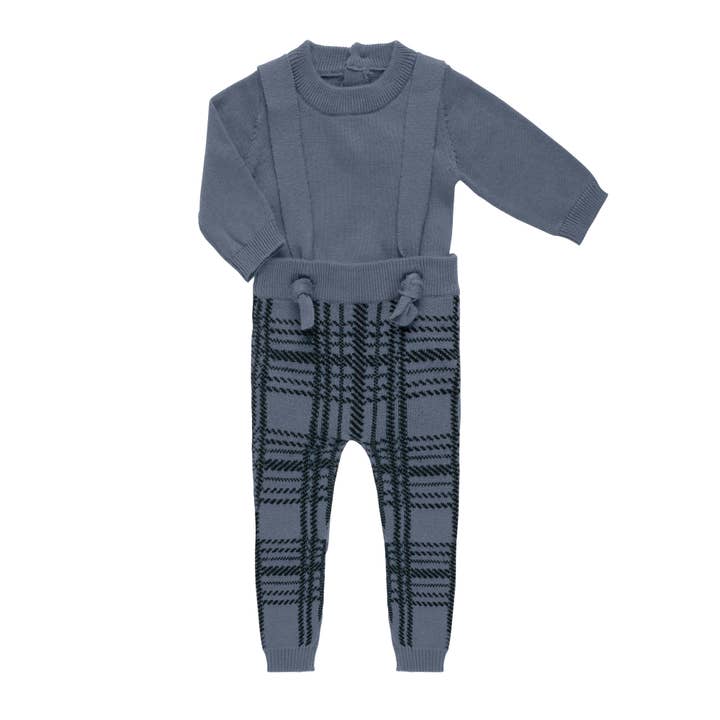 Tricot Bebe - Wholesale Jumpsuit - Baby - Plaid Knit Romper