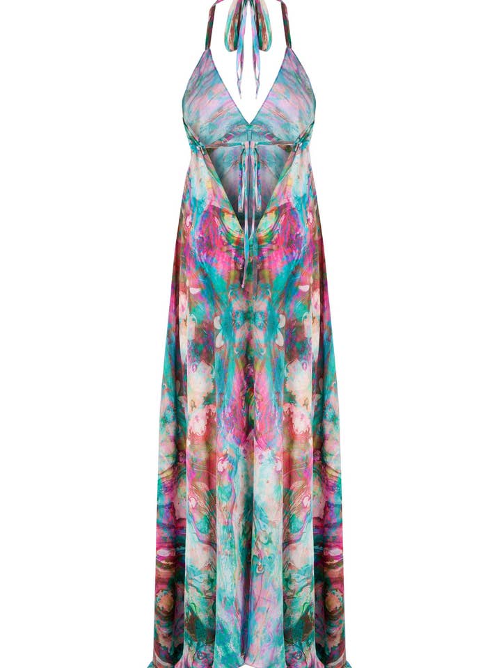 Sophia Alexia - Wholesale Dress - Women's - LIQUID RAINBOW SILK IBIZA DRESS12