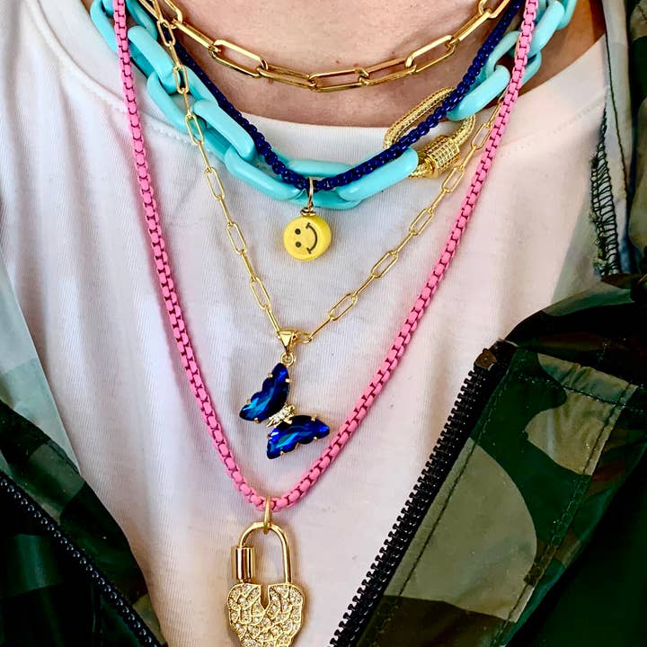 Karli Buxton - Wholesale Link & Chain Necklace - Enamel Chain