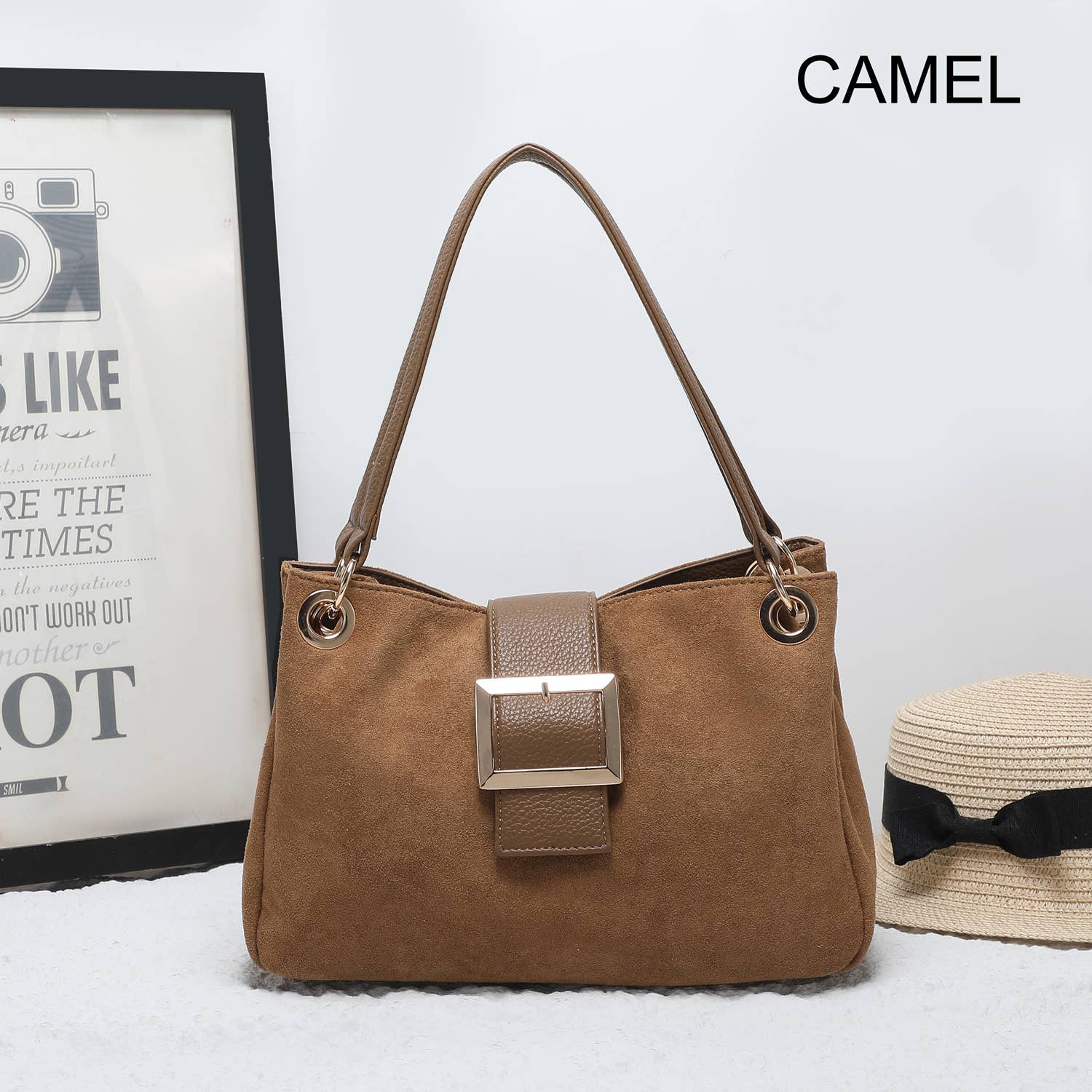 House of Milano - Wholesale Schoudertas - Dames - 25457 Vegan Suède Schoudertas2