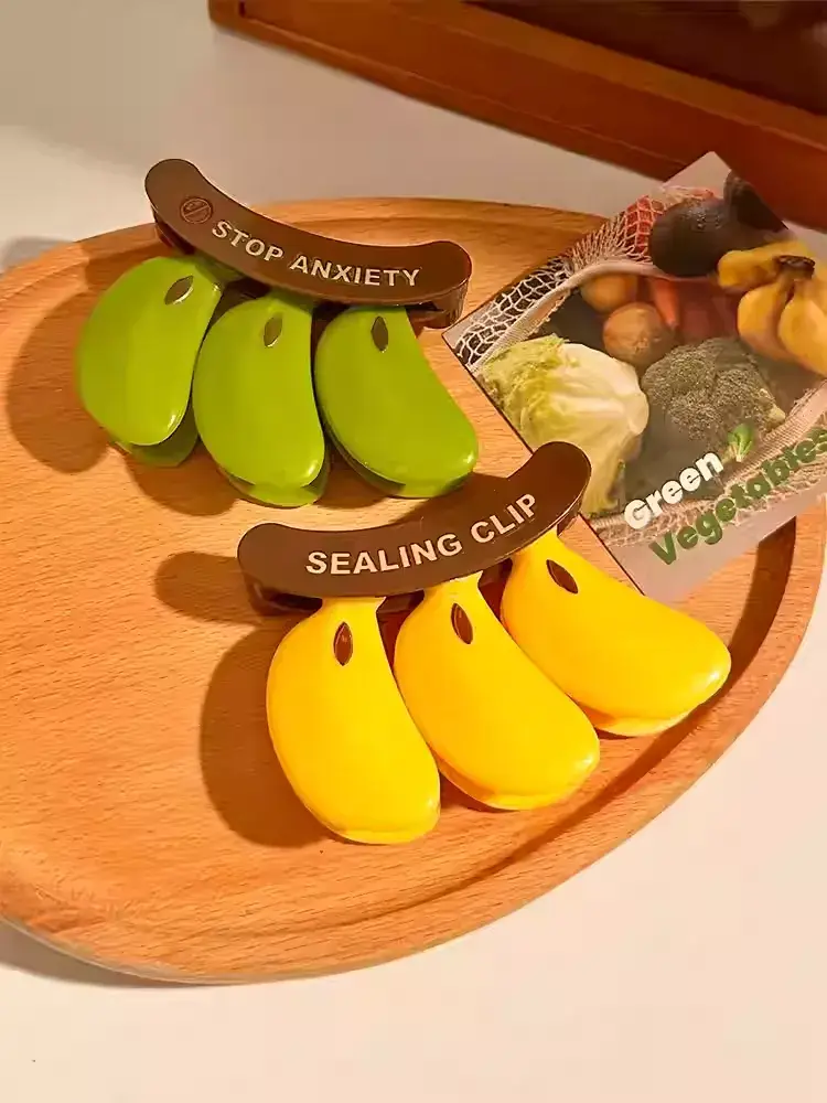 Otterware - Wholesale Kitchen Tool/Gadget - Magnetic Banana Multi-Clips (Set of 3 Sealers)4