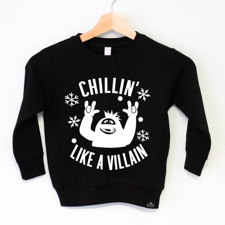 Pull de Noël Chillin' Like a Villain Snow Monster pour garçon pour la vente par Sonrise State