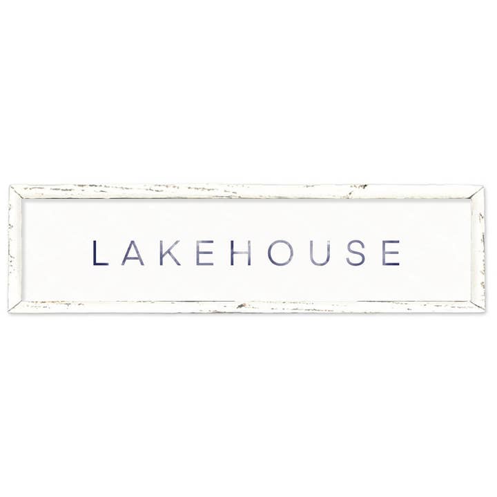 Plankkunst 'Lake house' voor wholesale door Sweet Gumball Inc.