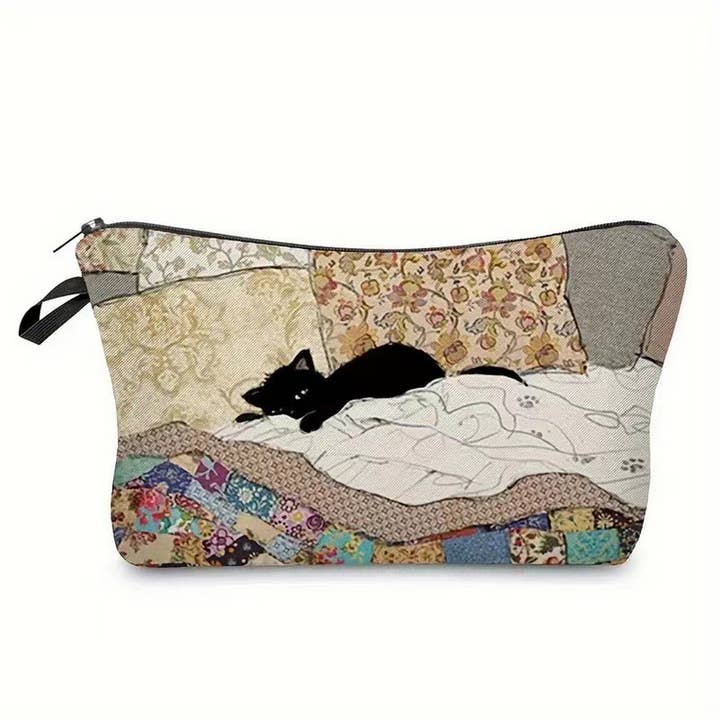 ACCITY - Wholesale Makeup/Cosmetic Bag - RETRO CAT CREATIVE COSMETIC BAG_CWAB22673